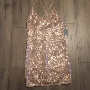 BNWT Rose Gold dress size M